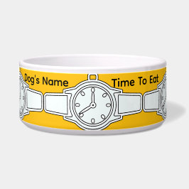 Comedero Personalizar el nombre del perro tiempo de comer