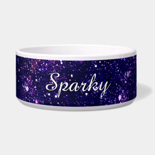 Comedero Personalizar galaxia abstracta violeta púrpura