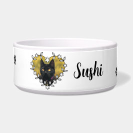 Comedero Personalized Cat Photo Ceramic Pet Bowl
