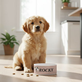 Comedero Personalized dog bowl with pet photo + name   