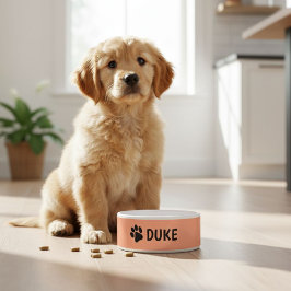 Comedero Personalized dog bowl with pet's name 