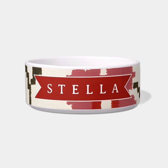 Comedero Personalized Folk Scandi Boho Vintage Floral  (Frente)