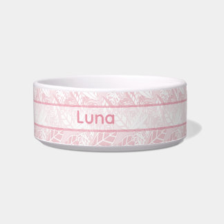 Comedero Personalized Pet Bowl with foliage