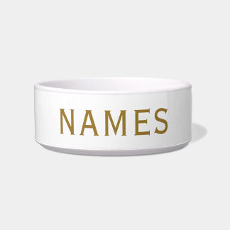 Comedero Personalized With Last Name or Nickname on Them