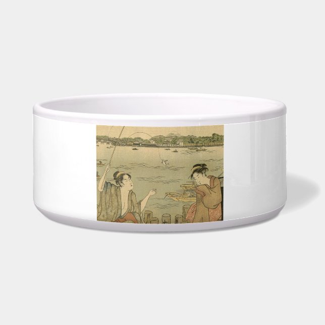 Comedero Pescadores de madera de la pesca japonesa (Frente)