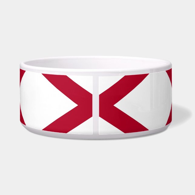 Comedero Pet Bowl con bandera del estado de Alabama (Espalda)