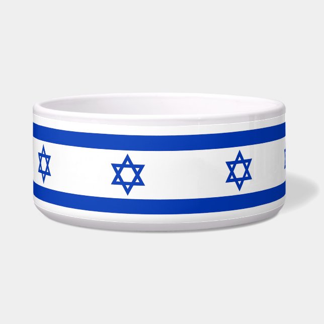 Comedero Pet Bowl con bandera israelí (Izquierda)