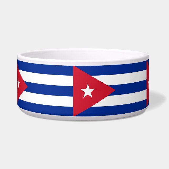 Comedero Pet Bowl de Bandera Cubana (Izquierda)