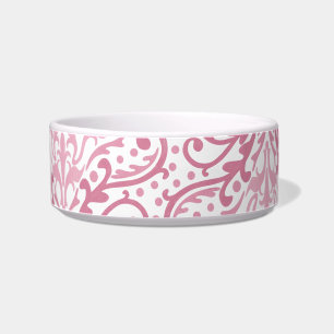 Comedero Pet Bowl de damasco rosado