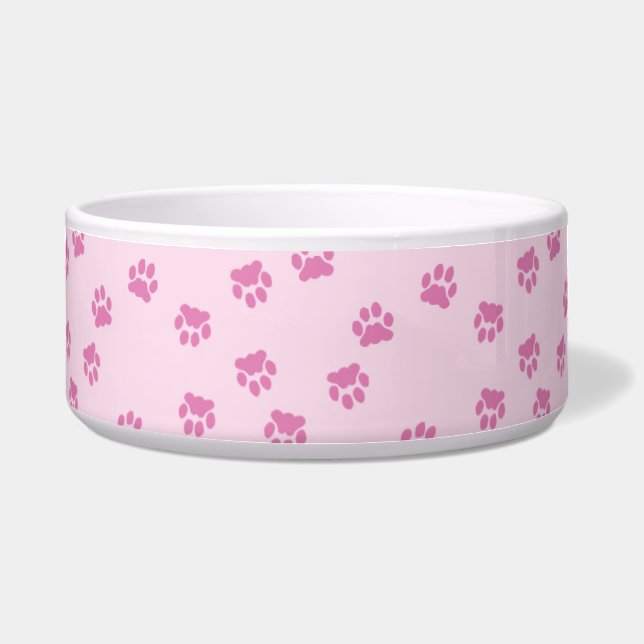 Comedero Pet Bowl de garras rosadas (Frente)