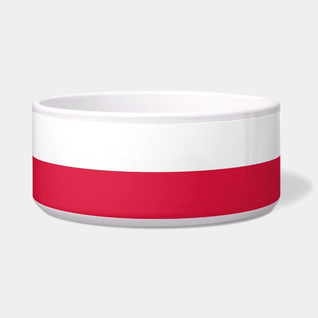 Comedero Pet Bowl de la bandera de Polonia (Izquierda)