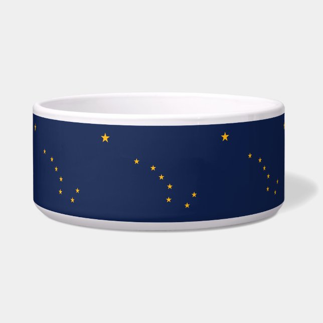 Comedero Pet Bowl de la bandera del estado de Alaska (Derecha)