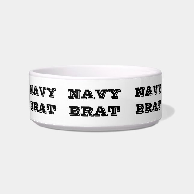 Comedero Pet Bowl Navy Brat (Frente)