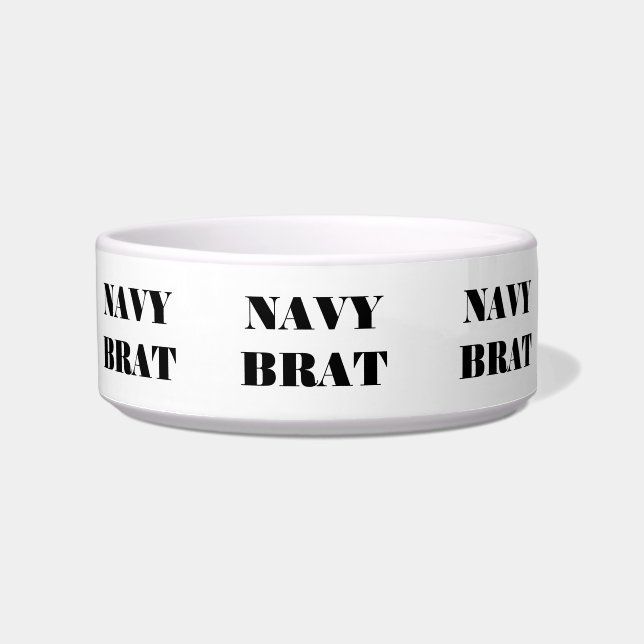 Comedero Pet Bowl Navy Brat (Frente)