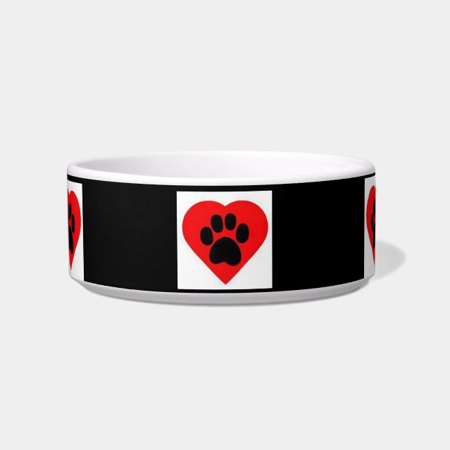 Comedero Pet Bowl Paw Heart (Frente)