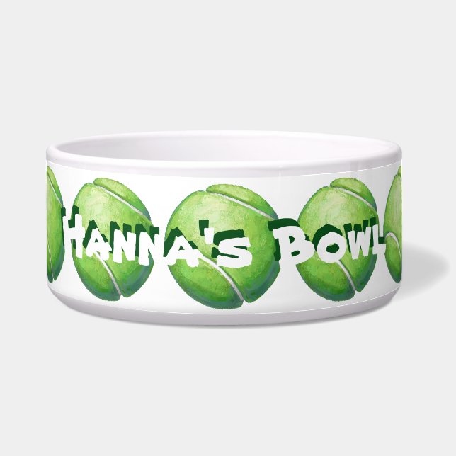 Comedero Pet Bowl personalizado para bolas de tenis (Frente)