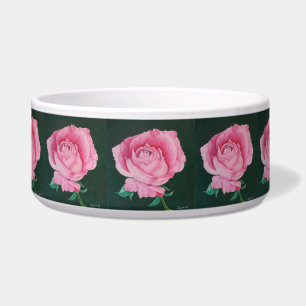 Comedero Petales rosados Bowl de mascotas grandes