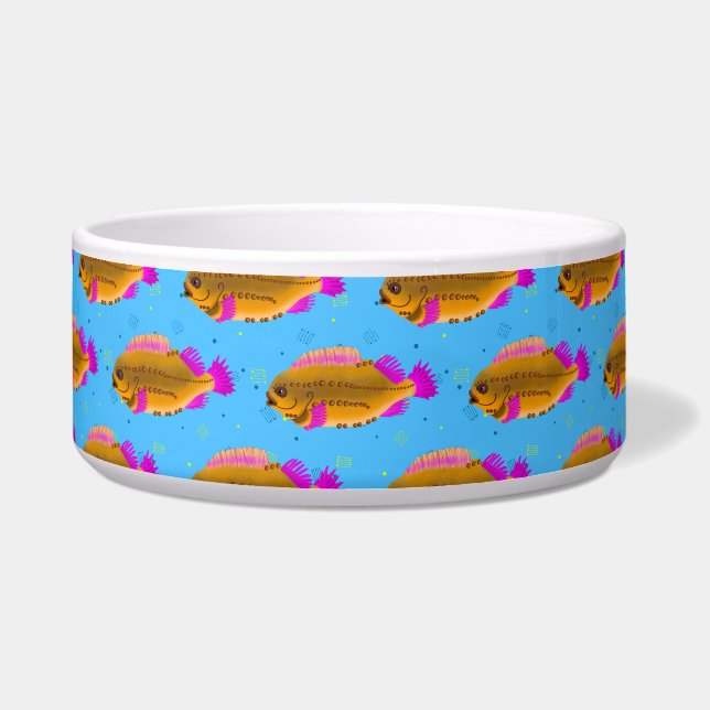 Comedero Pez eléctrico_naranja (Frente)