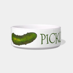 Comedero Pickles el perro pepino en vinagre personalizado d