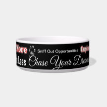 Piense en el tazón de perro sensible de la PAW