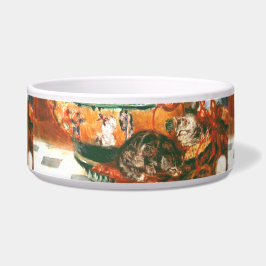 Comedero Pierre-Auguste Renoir Geranios Y Gatos  