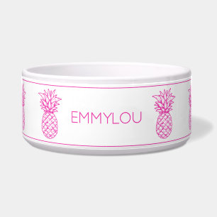 Comedero Piña tropical rosa precoz personalizada