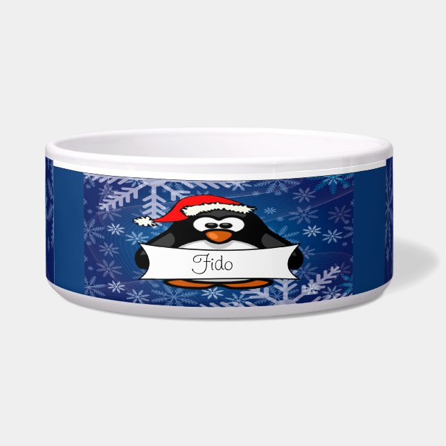 Comedero Pingüino del navidad (Frente)