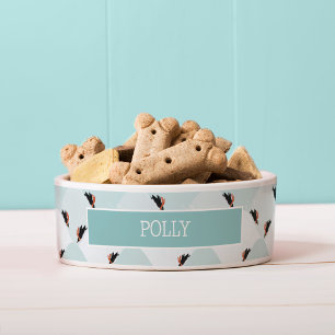 Comedero Pingüinos juguetones deslizándose sobre el patrón 