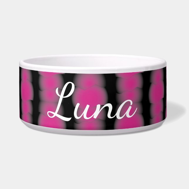 Comedero Pink and black tie dye (Frente)