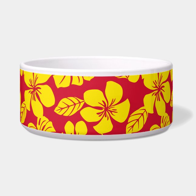 COMEDERO PINK BIKINI (ROJO/ORO) (Frente)