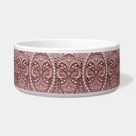 Comedero Pink Flower Ceramic Pet Bowl