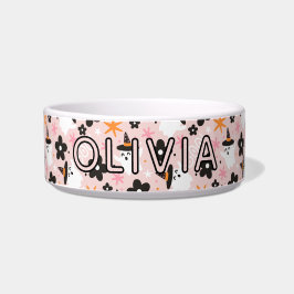 Comedero Pink Girly Ghosts Halloween Feeding Cat