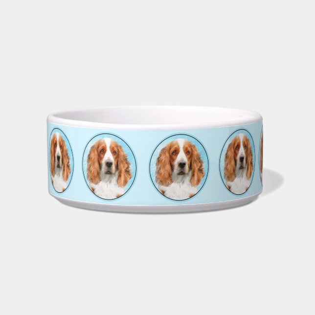 Comedero Pintado español de Springer galesa - Arte de perro (Izquierda)
