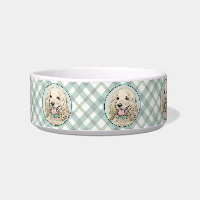Comedero Pintura Buff de Cocker Spaniel - Arte Perro Origin (Izquierda)