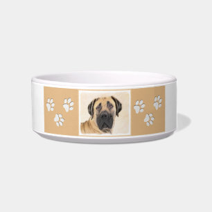 Comedero Pintura de Boerboel - Arte Perro Original Cuto