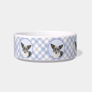 Comedero Pintura de Cardigan Welsh Corgi - Arte Perro Origi