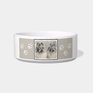 Comedero Pintura de Keeshond Brothers - Arte Perro Original