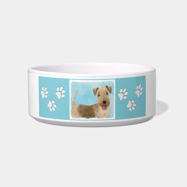 Comedero Pintura de Lakeland Terrier - Arte de Perro Origin (Derecha)