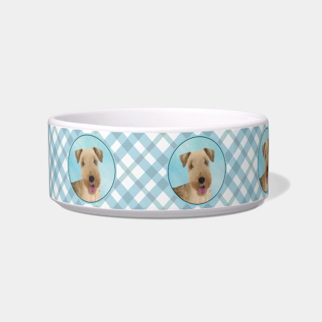 Comedero Pintura de Lakeland Terrier - Arte de Perro Origin (Izquierda)