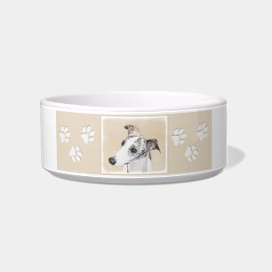 Comedero Pintura de marionetas - Arte de perros original.