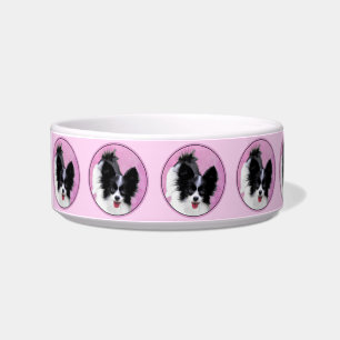 Comedero Pintura de Papillon (Blanco y Negro) - Arte de Per
