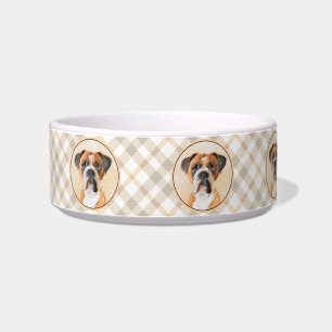 Comedero Pintura De Perro Boxer Sin Recortar Arte Animal Or