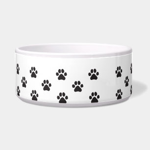 Comedero Pintura de pintura para perros simple negra imprim