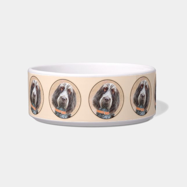 Comedero Pintura de Spinone Italiano - Arte de Perro Origin (Izquierda)