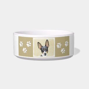 Comedero Pintura de Toy Fox Terrier - Arte de Perro Origina