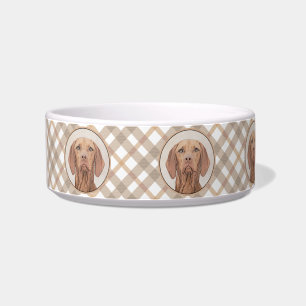 Comedero Pintura de Vizsla - Arte Perro Original.