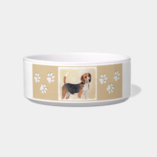 Comedero Pintura Harrier - Arte Perro Original Cuto