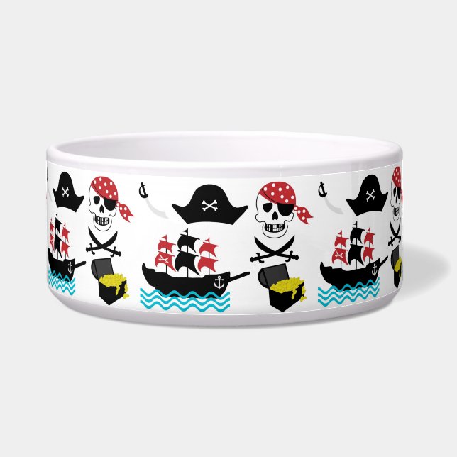 Comedero Pirates Pet Bowl (Frente)