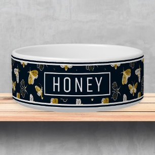 Comedero Plantilla de nombre de patrón de boho de polilla c