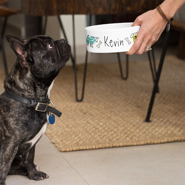 Comedero Plantilla de tazón de peluche con dibujos a mano (Subido por el creador)